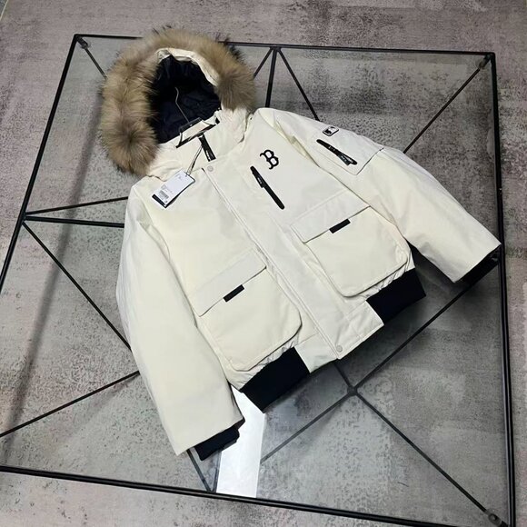 MLB Boston Red Sox style white down jacket, size M. - Picture 2 of 5